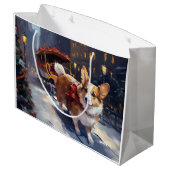 コルギクリスマスフェスティバルシーズン ラージペーパーバッグ (裏面アングル)