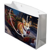 コルギクリスマスフェスティバルシーズン ラージペーパーバッグ (裏面アングル)