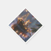 コルギクリスマスフェスティバル航海 スタンダードカクテルナプキン (角)