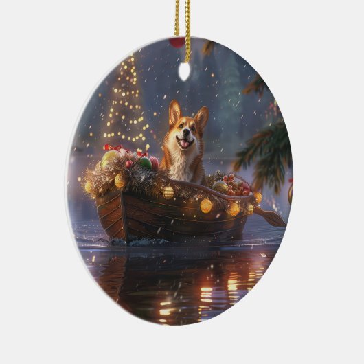 コルギクリスマスフェスティバル航海 セラミックオーナメント (右)