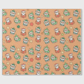 コルギクリスマスラッピング紙 ラッピングペーパー (フラット)