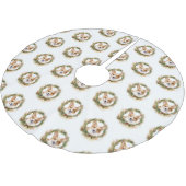 コルギクリスマスリースフェスティバルカップ ブラッシュドポリエステルツリースカート (アングル)