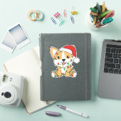 コルギクリスマス冬獣犬 シール (iPadカバー)