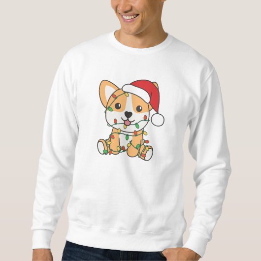 コルギクリスマス冬獣犬 スウェットシャツ (正面)
