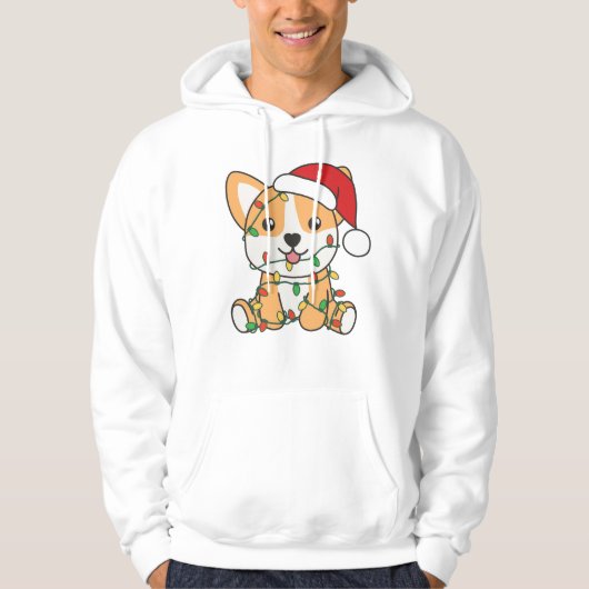 コルギクリスマス冬獣犬 パーカ (正面)