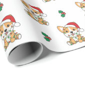 コルギクリスマス冬獣犬 ラッピングペーパー (ロールコーナー)