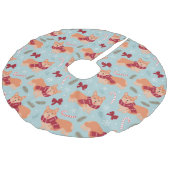 コルギクリスマス フェイクリネンツリースカート (アングル)