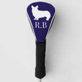 コルギゴルフブルーネイビー ゴルフヘッドカバー (正面)