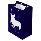 コルギゴルフブルーネイビー ミディアムペーパーバッグ (正面アングル)