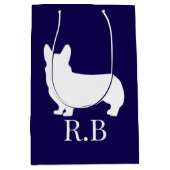 コルギゴルフブルーネイビー ミディアムペーパーバッグ (正面)