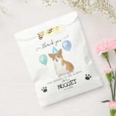 コルギサンキュードッグトリートパーティーの好意バッグ フェイバーバッグ (封をした状態)