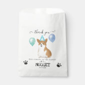 コルギサンキュードッグトリートパーティーの好意バッグ フェイバーバッグ (正面)