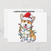 コルギサンタクリスマスツリーライトズクリスマスギフトボーイズ 案内ポストカード (正面/裏面)