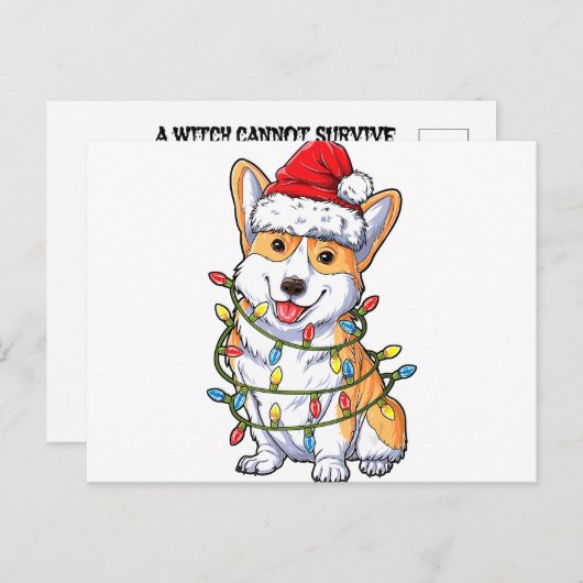 コルギサンタクリスマスツリーライトズクリスマスギフトボーイズ 案内ポストカード (正面/裏面)