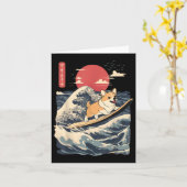 コルギサーフィン日本の波 カード (黄色い花)