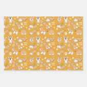 コルギストーリークリスマスホリデーラッピング紙シート ラッピングペーパーシート (正面3)