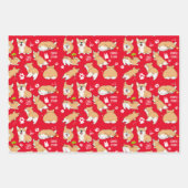 コルギストーリークリスマスホリデー ラッピングペーパーシート (正面2)