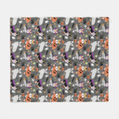 コルギスハロウィーンおもしろい衣装 フリースブランケット (正面(横))