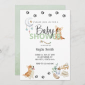 コルギテーマベビーシャワー招待状 招待状 (正面/裏面)