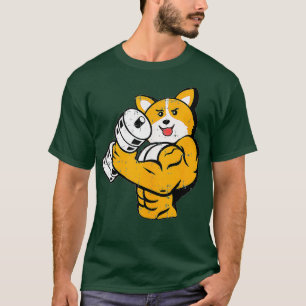 コルギトレーニングリフティングボディビルカッコいいフィットネスLo Tシャツ