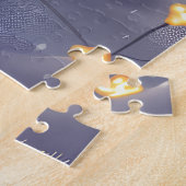 コルギドッグオートバイクリスマス ジグソーパズル (側面)