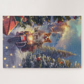 コルギドッグオートバイクリスマス ジグソーパズル (横)