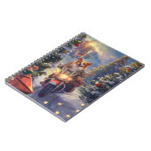 コルギドッグオートバイクリスマス ノートブック (左側)