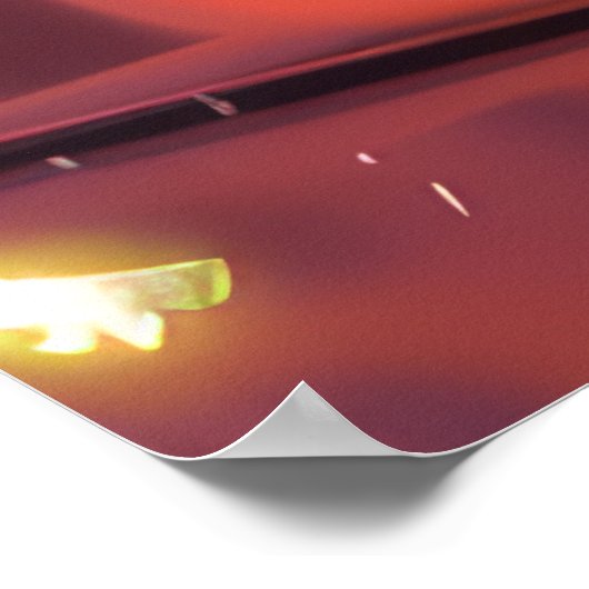 コルギドッグオートバイクリスマス ポスター (角)