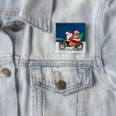 コルギドッグクリスマスサンタクロース 缶バッジ (インサイチュ)