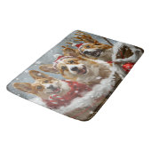 コルギドッグクリスマスフェスティバル バスマット (アングル)