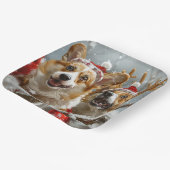 コルギドッグクリスマスフェスティバル ペーパープレート (傾斜あり)