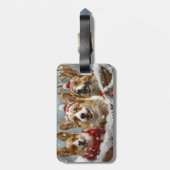 コルギドッグクリスマスフェスティバル ラゲッジタグ (裏面縦)