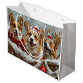 コルギドッグクリスマスフェスティバル ラージペーパーバッグ (裏面アングル)