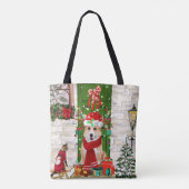 コルギドッグクリスマス トートバッグ (裏面)