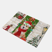 コルギドッグクリスマス ドアマット (アングル)