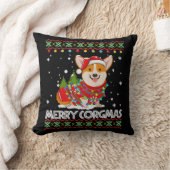 コルギドッグコメリールグマスサンタ クッション (ブランケット)