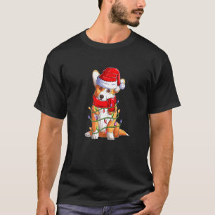 コルギドッグサンタクロースXmaアパレルクリスマスボーイズG Tシャツ