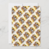 コルギドッグサンフラワーズ誕生日ありがとう サンキューカード (裏面)