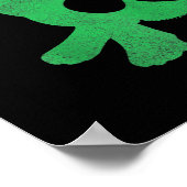 コルギドッグシャームロックアイリッシュSaint patricks day ポスター (角)