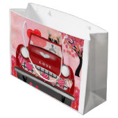 コルギドッグドライビングカーとハートバレンタイン ラージペーパーバッグ (裏面アングル)