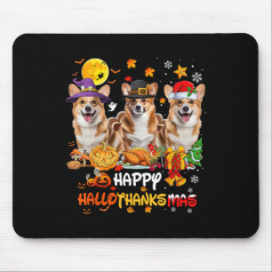 コルギドッグハッピーハローウィン感謝祭メリークリス マウスパッド