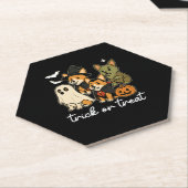 コルギドッグハロウィーンの不気味衣装 ペーパーコースター (アングル)