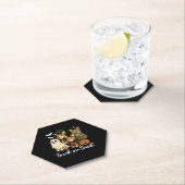 コルギドッグハロウィーンの不気味衣装 ペーパーコースター (インサイチュ)