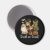 コルギドッグハロウィーンの不気味衣装 マグネット (正面/裏面)