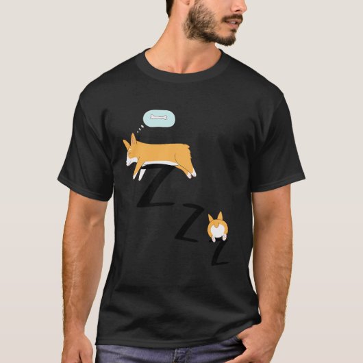 コルギドッグパジャマスリープ Tシャツ (正面)