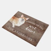 コルギドッグパーソナライズされたドアマット ドアマット (アングル)