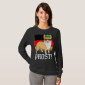 コルギドッグビールオクトーバーフェストプロストドイツ国旗 Tシャツ (正面フル)