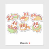 コルギドッグフードキャラクターセット シール (シート)