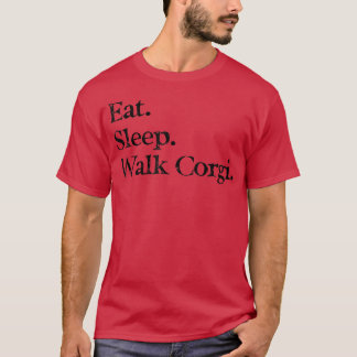 コルギドッグラバー食べススリープウォークコルギおもしろい Tシャツ