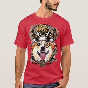 コルギドッグ中世ビクトリアンゴシックSteampunk238 Tシャツ